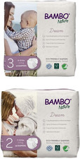 Premium Eco-Friendly Baby Diapers, Size 3, 29 Count and Size 2, 32 Count