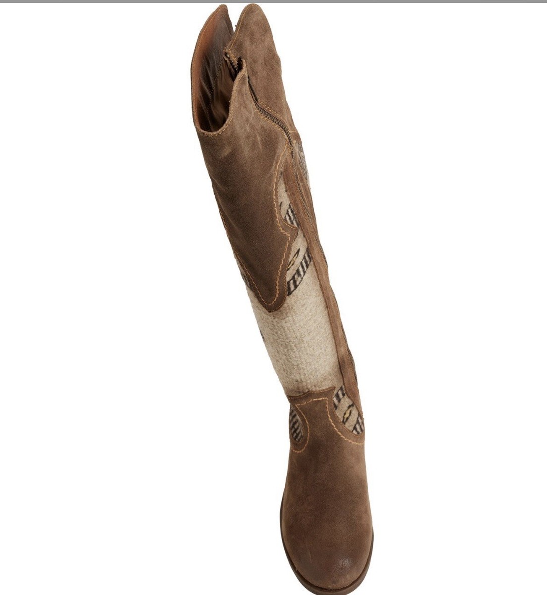 NIB WOMENS Born Lucero Tall Blanket Boots Leather BROWN SZ 7 | eBay