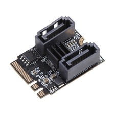 M.2 A Key  E Key to SATA 3 Adapter JM582 Chips 2 Ports SATA III Revision Card