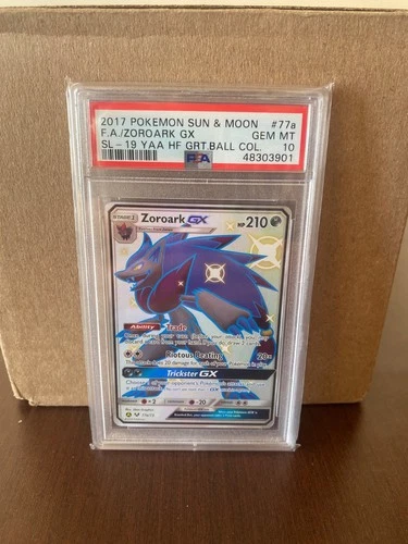 Zoroark GX 77a/73 Full Art Holo Alt Pokémon 2017 Shining Legends PSA 10 GEM MINT