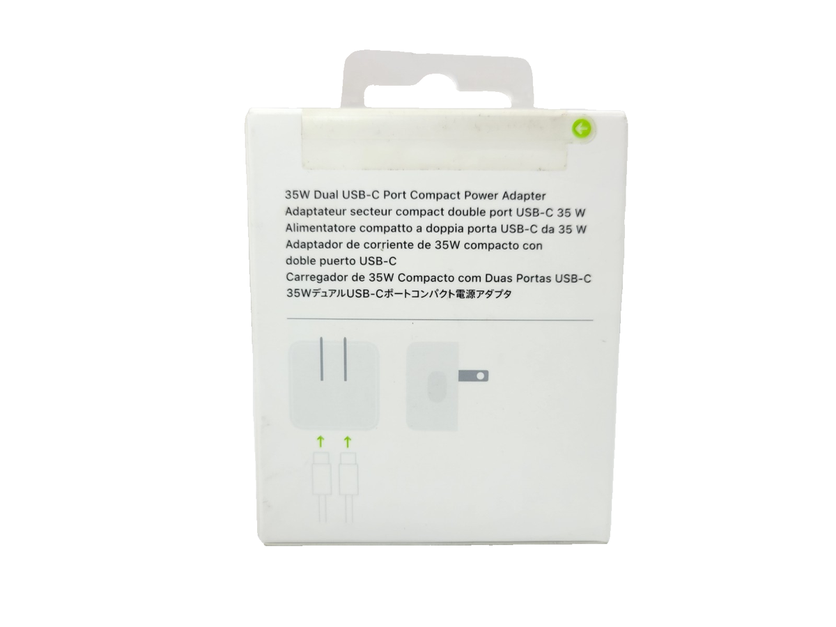 Apple 35W Dual USB-C Port Compact Power Adapter MNWM3AM/A A2571 | eBay