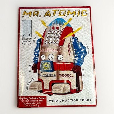Mr. Atomic Wind-Up Action Tin Robot - MS632 Mint in Box 2009 By Schylling 4-inch