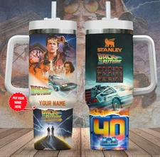 Custom Name Back To The Future 40Th Anniversary 40Oz Tumbler