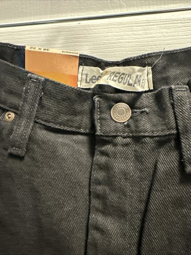 LEE Regular Fit Jeans Straight Leg Reg Seat & Thigh At Waist Double Black 38x32 - Bild 4 von 11