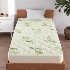 Twin XL Mattress Topper, Quilted Thick Viscose Mattress Pad Cover, Noiseless Plu