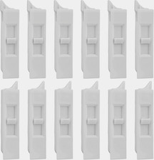 12 Pcs Window Tilt Latch Pairs Spring Loaded Sliding Window Latch Lock Snap-In W