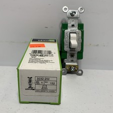 Leviton 3032-2W Toggle Switch 30A 120/277V Double-Pole White