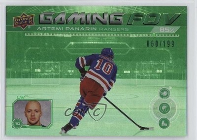 2024-25 Upper Deck Series 1 Gaming FOV Green 60/199 Artemi Panarin #GFOV-14 1tf5