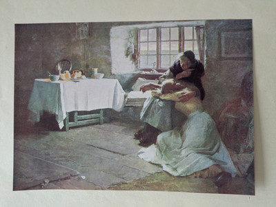 A Hopeless Dawn  Vintage Frank Bramley Art Print  1920s?