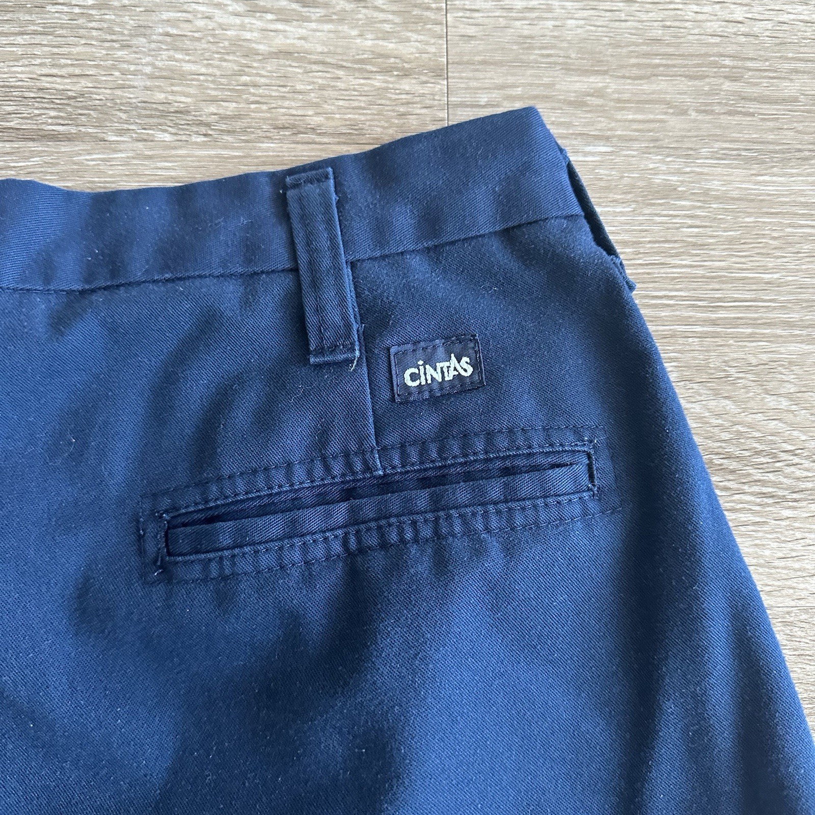 Cintas Work Uniform Straight Leg Cargo  Pants Navy Blue Men’s 34