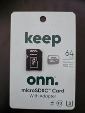 Keep Onn 64gb micro SDXC Memory Card with Adapter