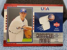 2003 UPPER DECK USA BASEBALL NATIONAL PRIDE JUSTIN ORENDUFF JERSEY L.A. DODGERS