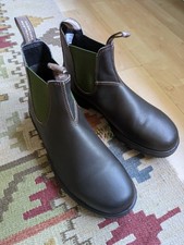 Blundstone 519 Brown/Olive Chelsea Boot - Size 11 UK, Worn Once, In Box