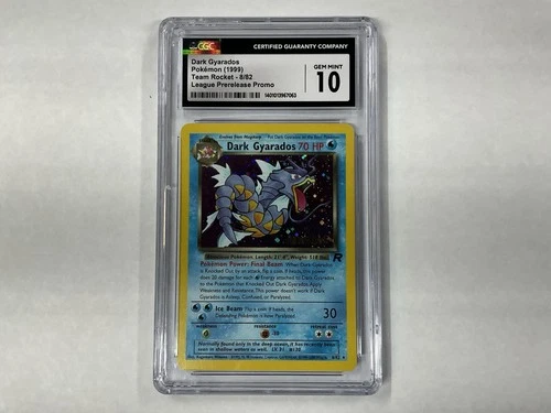 1999 Dark Gyarados Team Rocket 8/82 League Prerelease Promo CGC 10