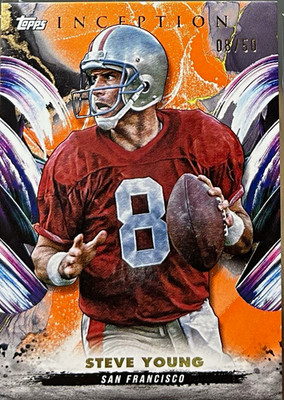 Topps 2024 Inception Steve Young #144 Orange /50 San Francisco 49ers