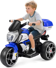 6V Kids Electric Motorcycle, 3 Wheels Ride on Motorbike for Boys Girls Ages 3-8,