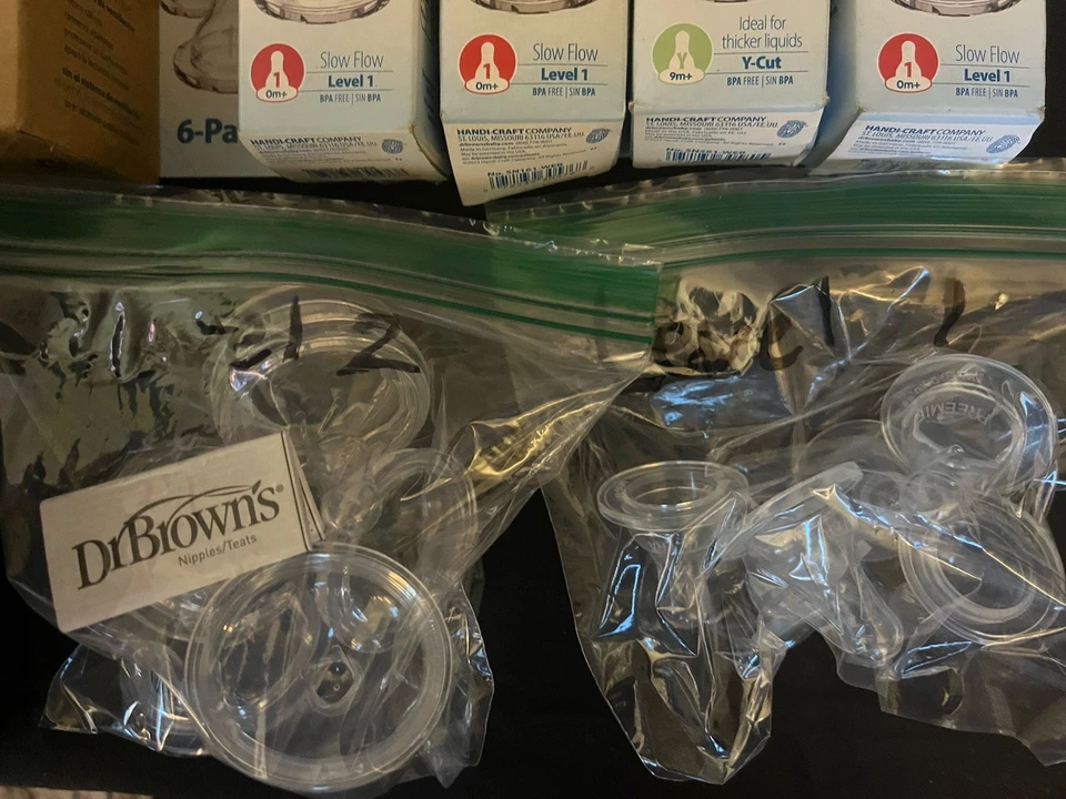 BRAND NEW-Dr Brown’s Nipples, Options+ Replacement Vents, Bottles And Nursh LOT - Image 4 of 4