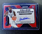 2023 Prizm Draft Picks Dariq Whitehead College Penmanship Red 1/99 RC AUTO