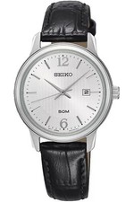 SEIKO SUR659P1,Ladies Dress,Quartz Movement,Stainless,Silver Tone,Strap,50m WR