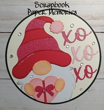 Scrapbook Piece Design, Valentine's Day, Valentine's Theme, Gnomo Heart, Love