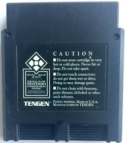 ORIGINAL VINTAGE NINTENDO NES "RBI BASEBALL" TENGEN GAME CARTRIDGE ~ TESTED