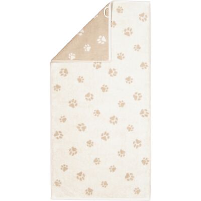 Cawö Handtücher WE LOVE DOGS Paws 6247 Natur-Beige - 33 Beige NEU & OVP