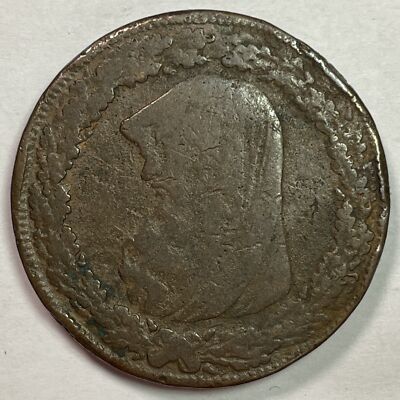 1787 1 Penny Anglesey Mine Co. / Druid United Kingdom Coin, Variety 42 #20298