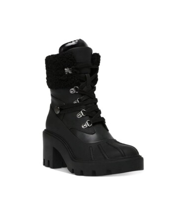 Steve Madden Women 8 M Black Northern Lined Hiking Boots NIB HR6