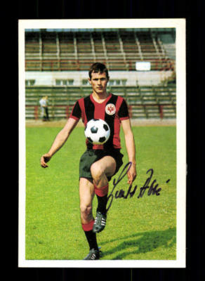Ernst Abbe Eintracht Frankfurt 1966-67 Bergmann Sammelbild Original Signiert