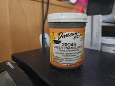 Duncan Ceramic Glaze- Crystaltone -Green Enamelware - 20046