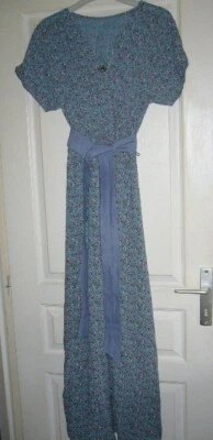 Robe longue bleue 36 38 40 - Photo 1/4