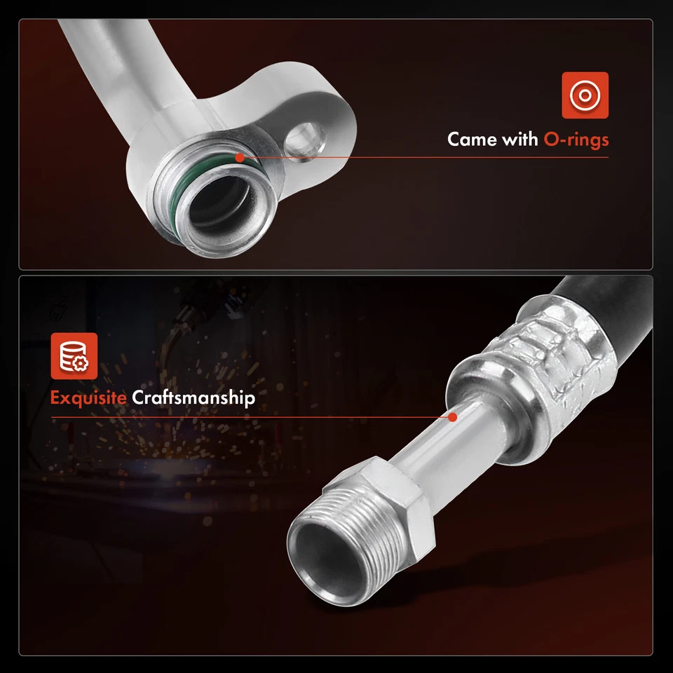 Conjunto de manguera de línea de succión de aire acondicionado para Honda Odyssey 1999-2004 Pilot Acura MDX 01-02 Foto 3 de 4