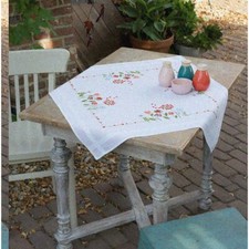 BlossomBlend Cross Stitch Kit: Vibrant Multicoloured Stamped Flowers