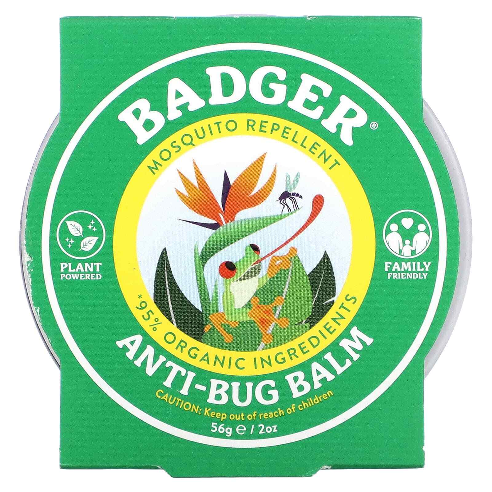 Badger Company, Anti-Bug Balm, Citronella & Rosemary, 2 oz (56 g)