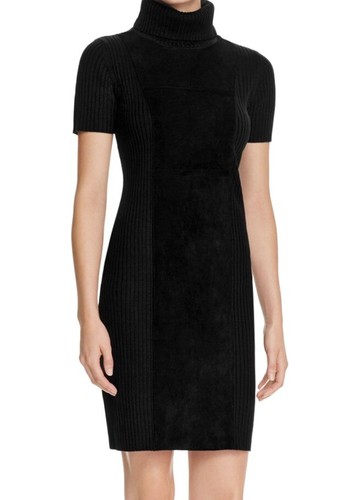 New Calvin Klein NWT BLACK Suede Front 