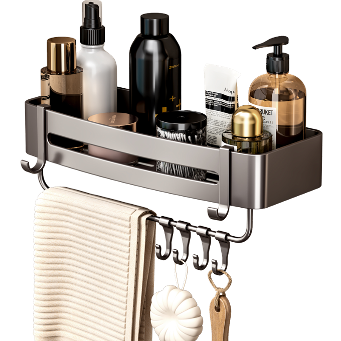 Shower Caddy Bathroom Shelf Tidy Storage Holder Rack Home Office Bath