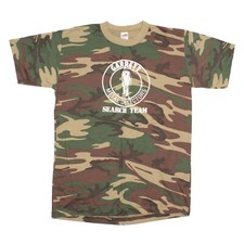 Garrett Metal Detectors Vintage T Shirt size XL (L) Camo Single Stitch USA Made
