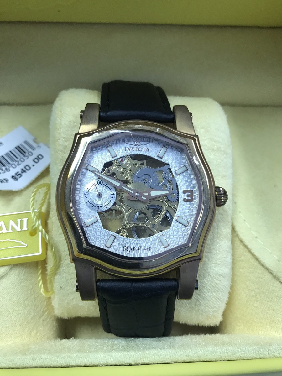 INVICTA Bronze Skeleton Hand Winding WATCH # 2050 SWISS MOVEMENT