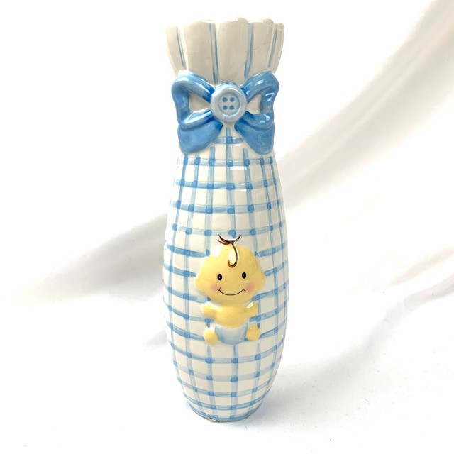 Burton & Burton Blue and White Newborn Baby Vase eBay