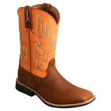 Twisted X Children's Top Hand Tan Orange Boots YTH0018