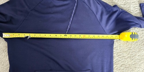 Mens Boo Hoo Man Active Navy Blue Hoodie Gym/Training/Sports - Medium - Picture 12 of 12