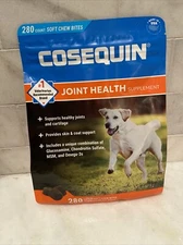 Cosequin Joint Health Soft Chews for Dogs  w/Omega-3s 280 Count Exp. 2/2026