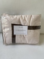 Restoration Hardware baby child Euro Sham Reversible Framed Sateen Pink New