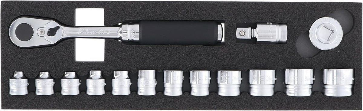 Yamashita Ko-Ken Socket Set Z-Eal 3285ZA 15pcs Plug Angle 9.5mm