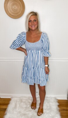NWT-Check You Later Gingham Dress *FREE SHIPPING*