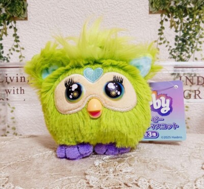 Furby Green Plush Mascot 8cm Fluffy Doll toy Key Chain Taito 2025