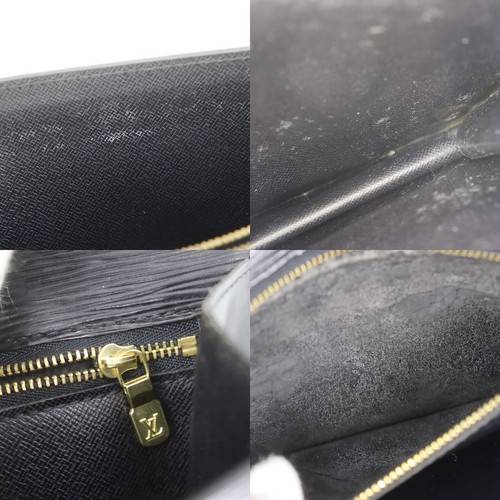 LOUIS VUITTON LV Used Pochette Serie Dragonne Clutch Black Epi M52612 #CP710 S - Picture 13 of 16