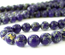 15" 6mm 10mm 12mm Impression Jasper round Beads reconstructed gemstone BLUE