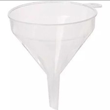 Imbuto Plastica Trasparente 14cm Medio Trasparente Versatore Imbuto Olio Acqua Cucina