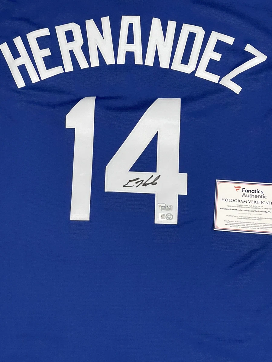 Enrique Hernandez Los Angeles Dodgers Autographed Nike White Authentic  Jersey